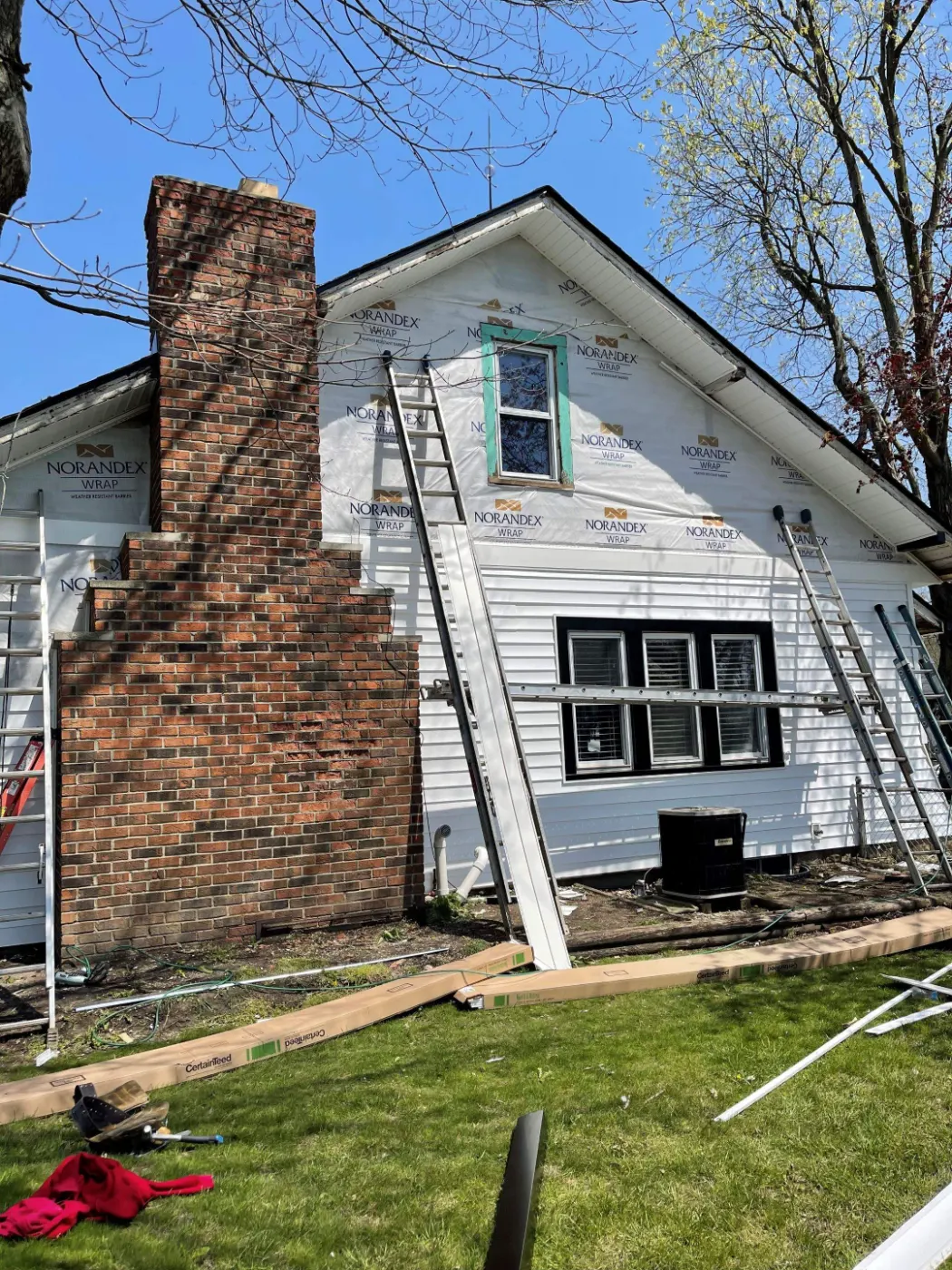 Storm-damaged siding documented in Imperial Hills